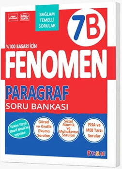 Fenomen Okul Yayınları 7. Sınıf Paragraf B Fenomen Soru Bankası-1