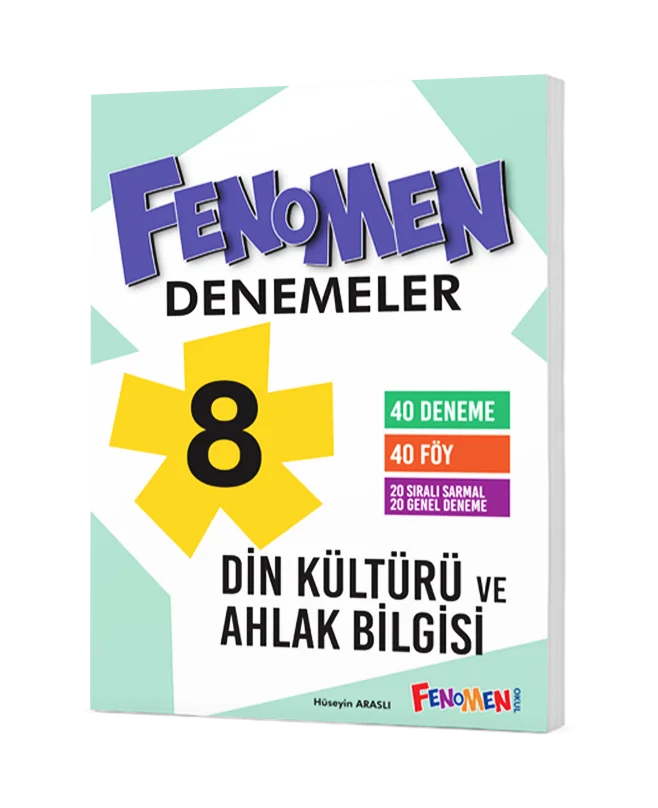 Fenomen Okul Yayınları 8. Sınıf Din Kültürü ve Ahlak Bilgisi Fenomen 40 Deneme-1