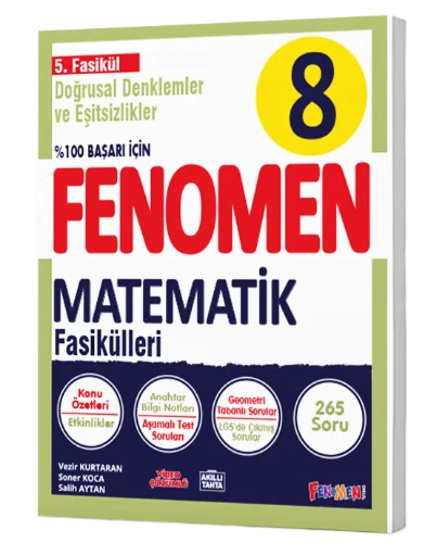 Fenomen Okul Yayınları 8. Sınıf Doğrusal ve Eşitsizlikler Fenomen 5. Fasikülü-1