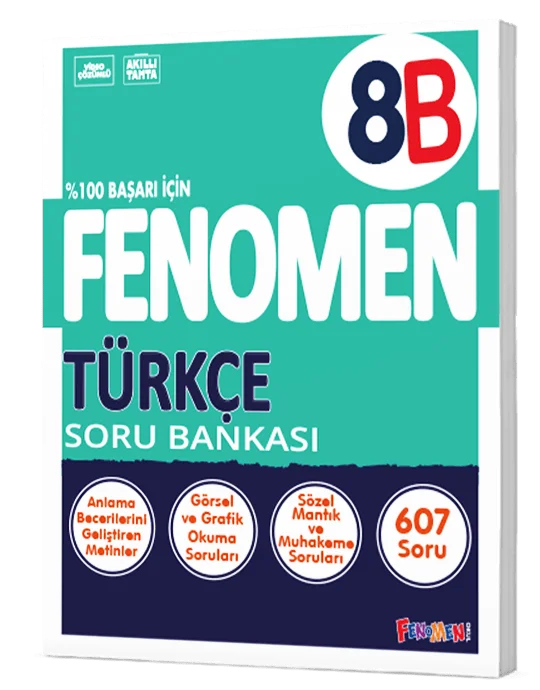Fenomen Okul Yayınları 8. Sınıf LGS Türkçe B Fenomen Soru Bankası