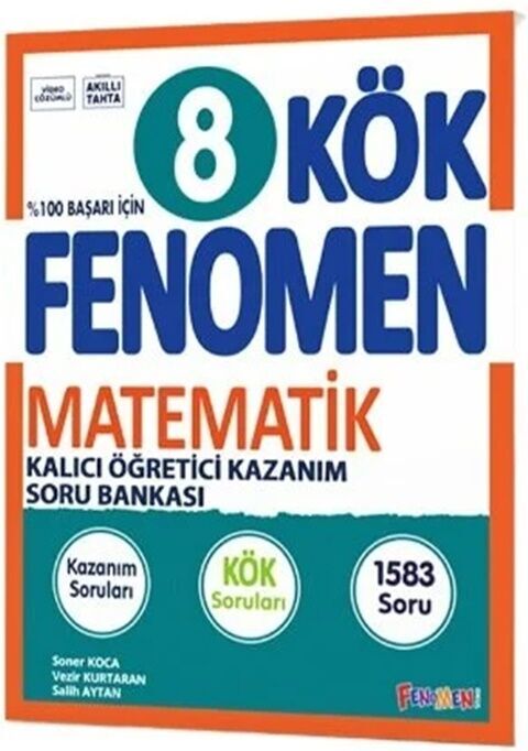Fenomen Okul Yayınları 8. Sınıf Matematik Fenomen KÖK Kalıcı Öğretici Kazanım Soru Bankası-1