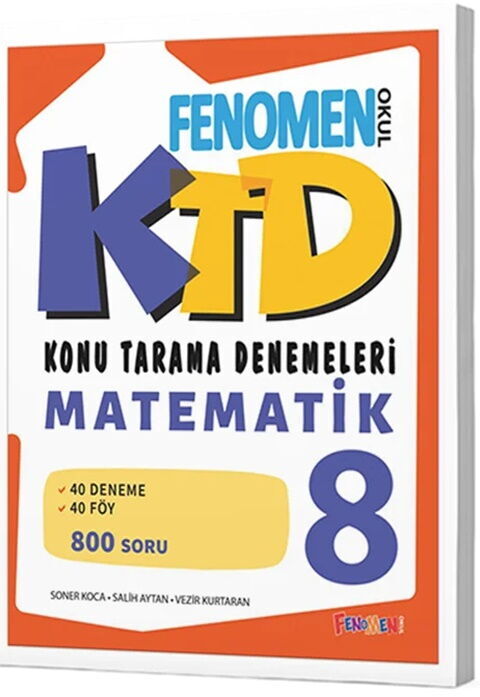 Fenomen Okul Yayınları 8. Sınıf Matematik Konu Tarama Denemeleri-1