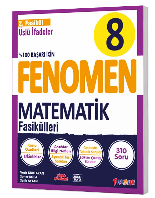 Fenomen Okul Yayınları 8. Sınıf Matematik Üslü İfadeler 2. Fasikül-1