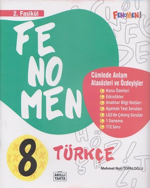 Fenomen Okul Yayınları 8. Sınıf Türkçe Fasikül 2 Cümlede Anlam Atasözleri ve Özdeyişler-1