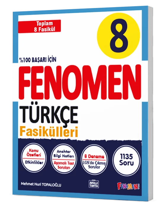 Fenomen Okul Yayınları 8. Sınıf Türkçe Fenomen Fasikülleri