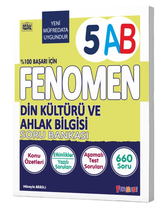 Fenomen Yayınları 5.Sınıf Din Kültürü Ve Ahlak Bilgisi A-B Soru Bankası-1