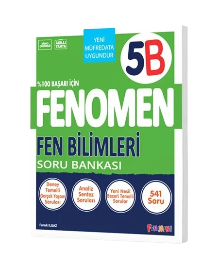 Fenomen Yayınları 5. Sınıf Fen Bilimleri B Soru Bankası