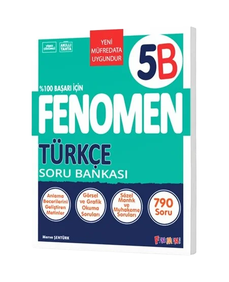 Fenomen Yayınları 5. Sınıf Türkçe B Soru Bankası-1