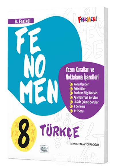 Fenomen Yayınları 8.Sınıf Türkçe 6.Fasikül (Yazım Kuralları Ve Noktalama İşaretleri)-1