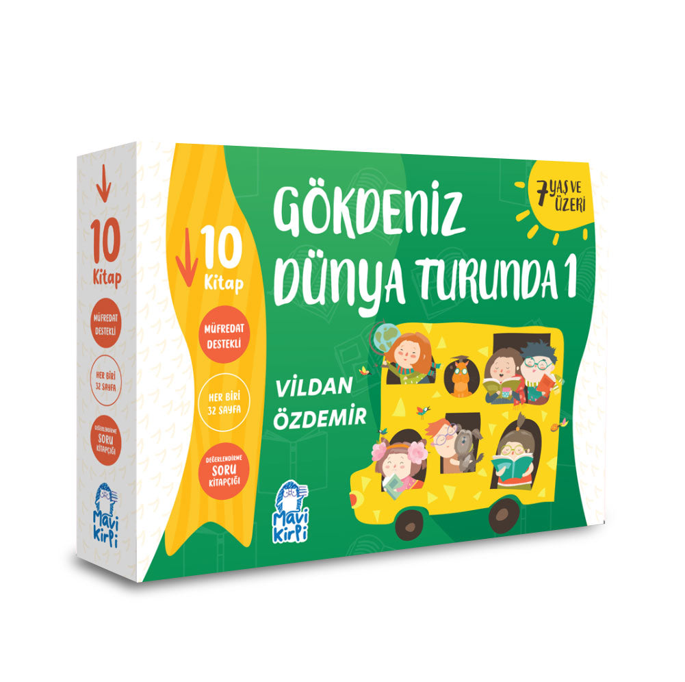 Gökdeniz Dünya Turunda (10 Kitap) Vildan Özdemir Mavi Kirpi Yayınları-1