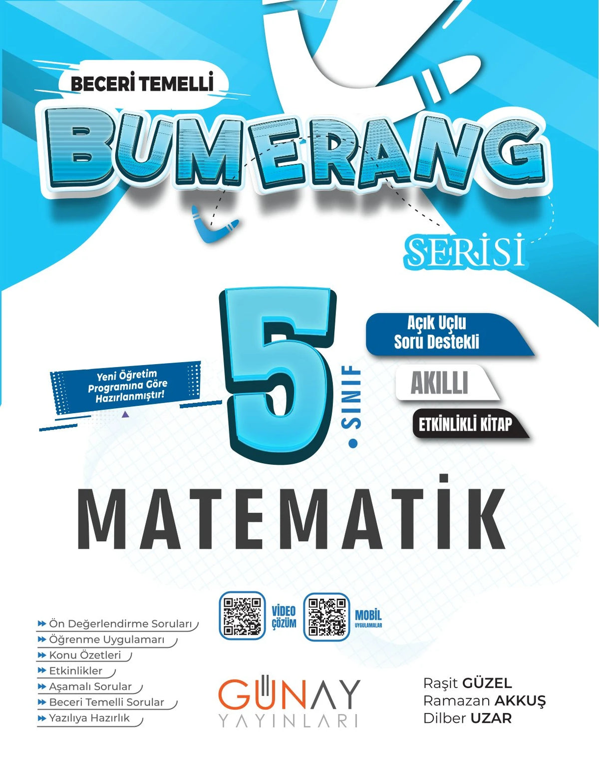 Günay Yayınları 5. Sınıf Matematik Bumerang Etkinlikli Akıllı Defter Kitap-1