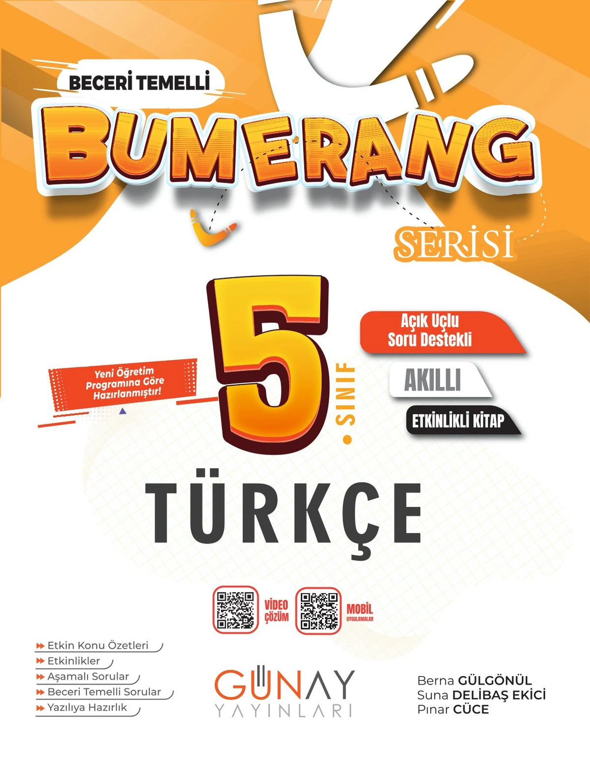 Günay Yayınları 5. Sınıf Türkçe Etkinlikli Bumerang Serisi-1