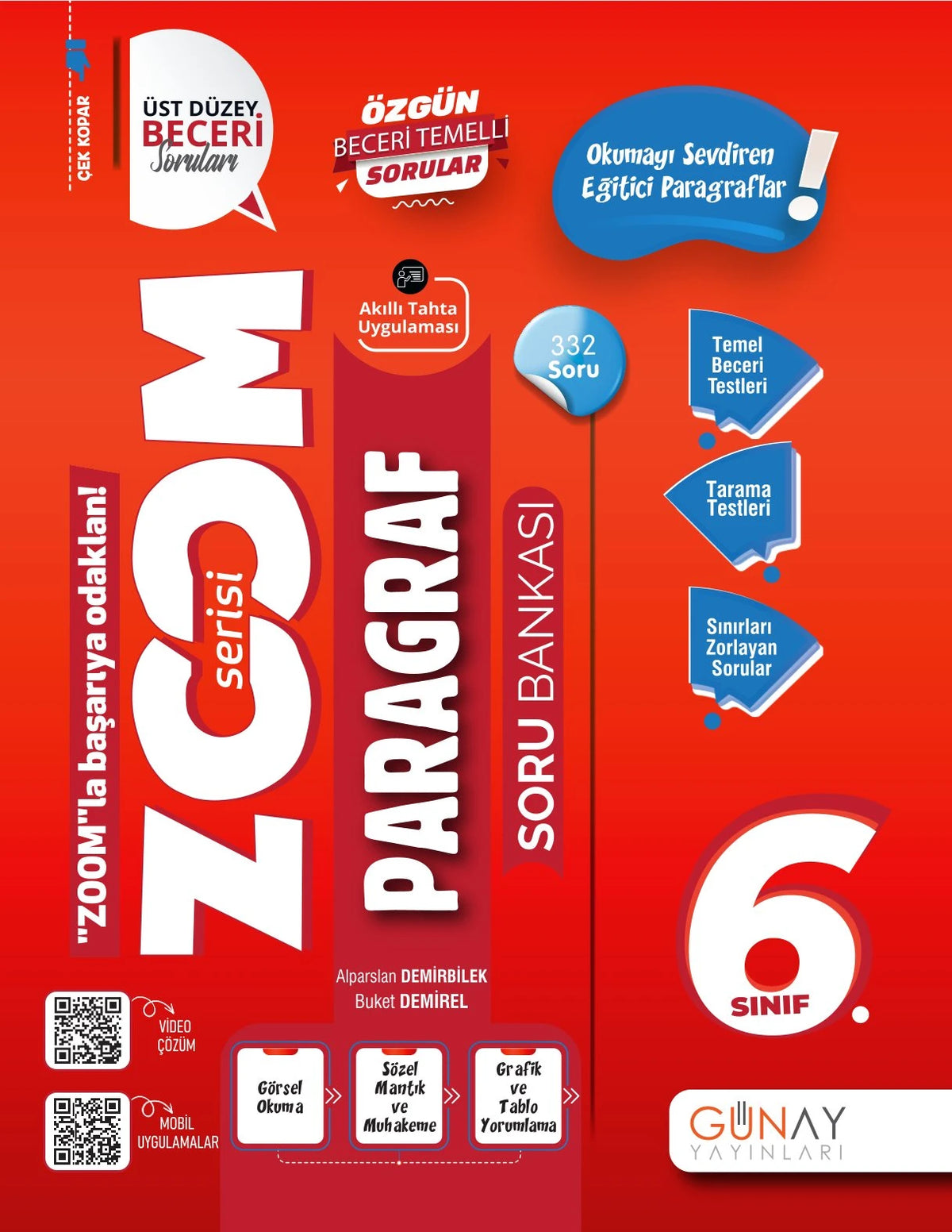 Günay Yayınları 6. Sınıf Paragraf Zoom Serisi Soru Bankası