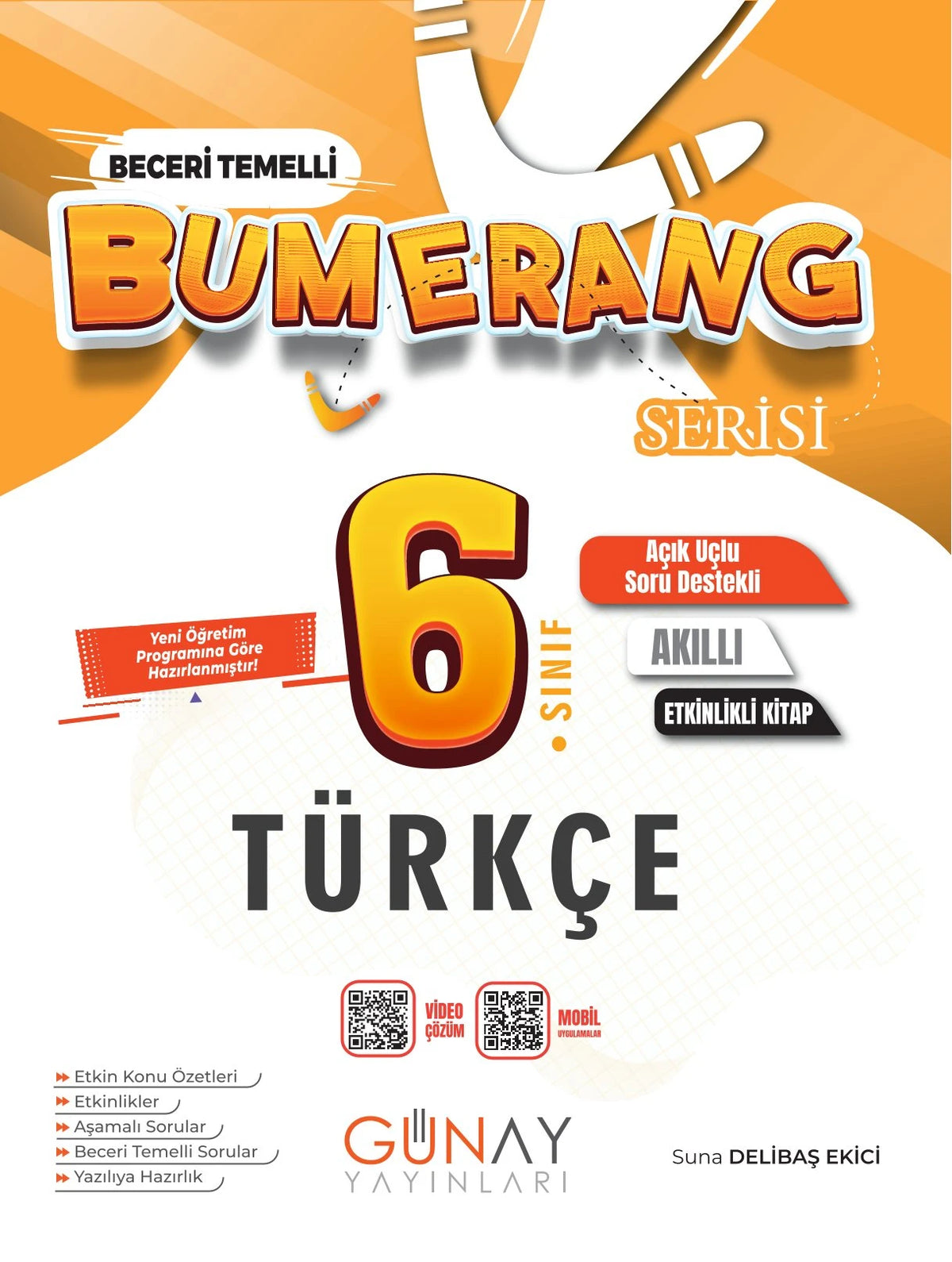 Günay Yayınları 6. Sınıf Türkçe Etkinlikli Bumerang Serisi-1