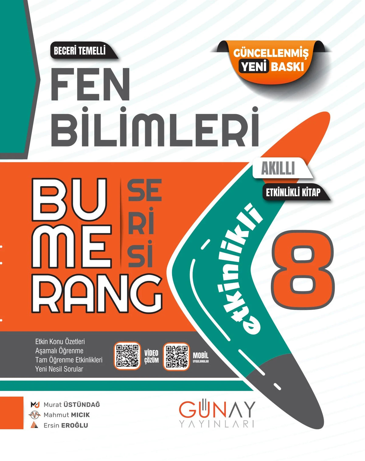 Günay Yayınları 8. Sınıf Fen Bilimleri Etkinlikli Bumerang Serisi