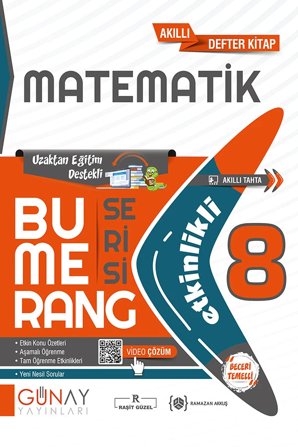 Günay Yayınları 8. Sınıf LGS Etkinlikli Matematik Bumerang Serisi