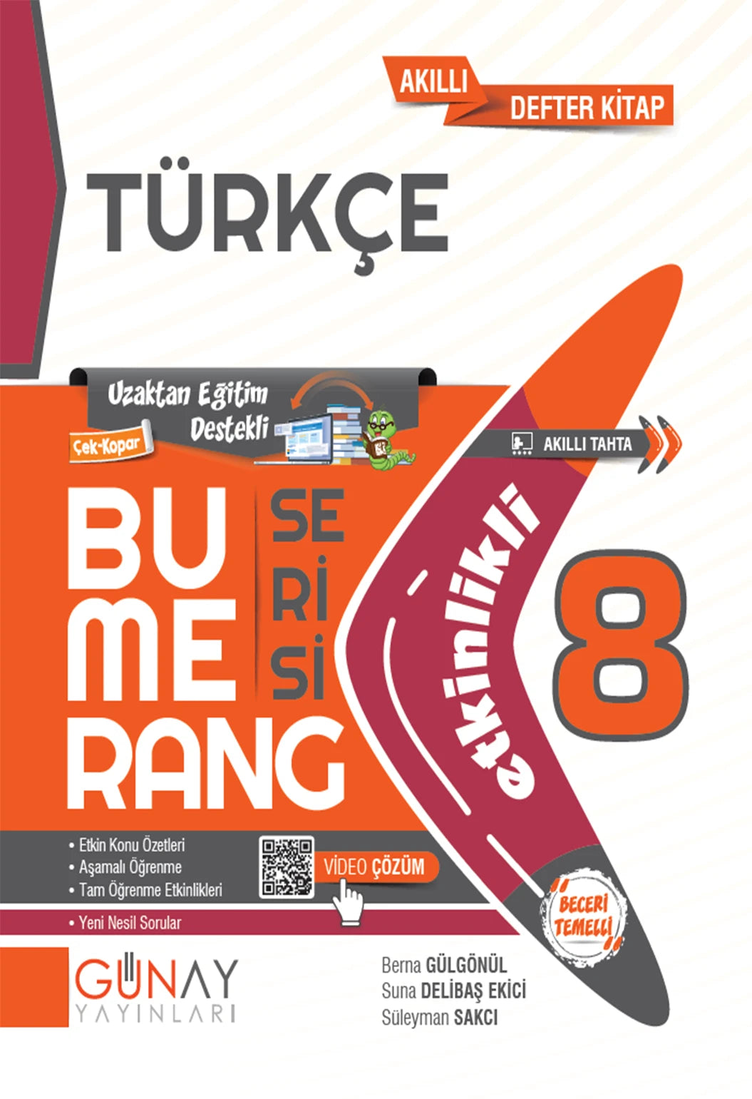 Günay Yayınları 8. Sınıf Türkçe Etkinlikli Bumerang Serisi-1