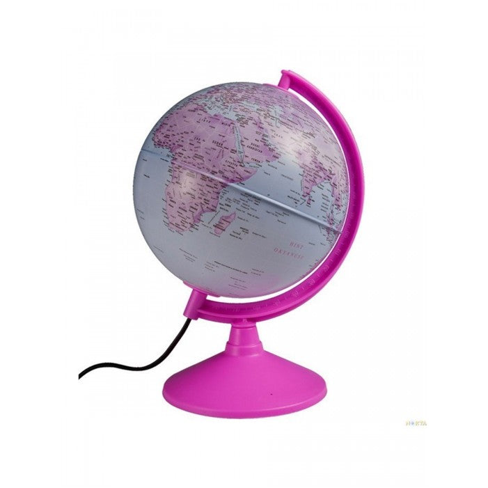 Gürbüz Işıklı Siyasi Küre Pembe 20 Cm