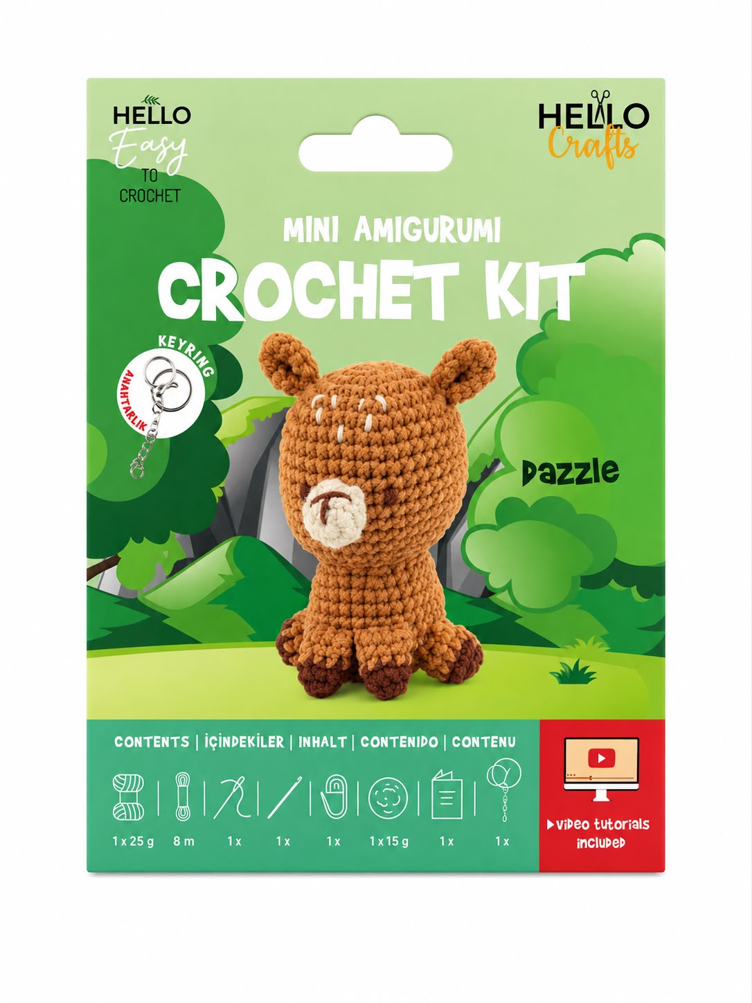 H.CRAFTS TIĞ İŞİ MİNİ AMİGURUMİ KİTİ-DAZZLE-1