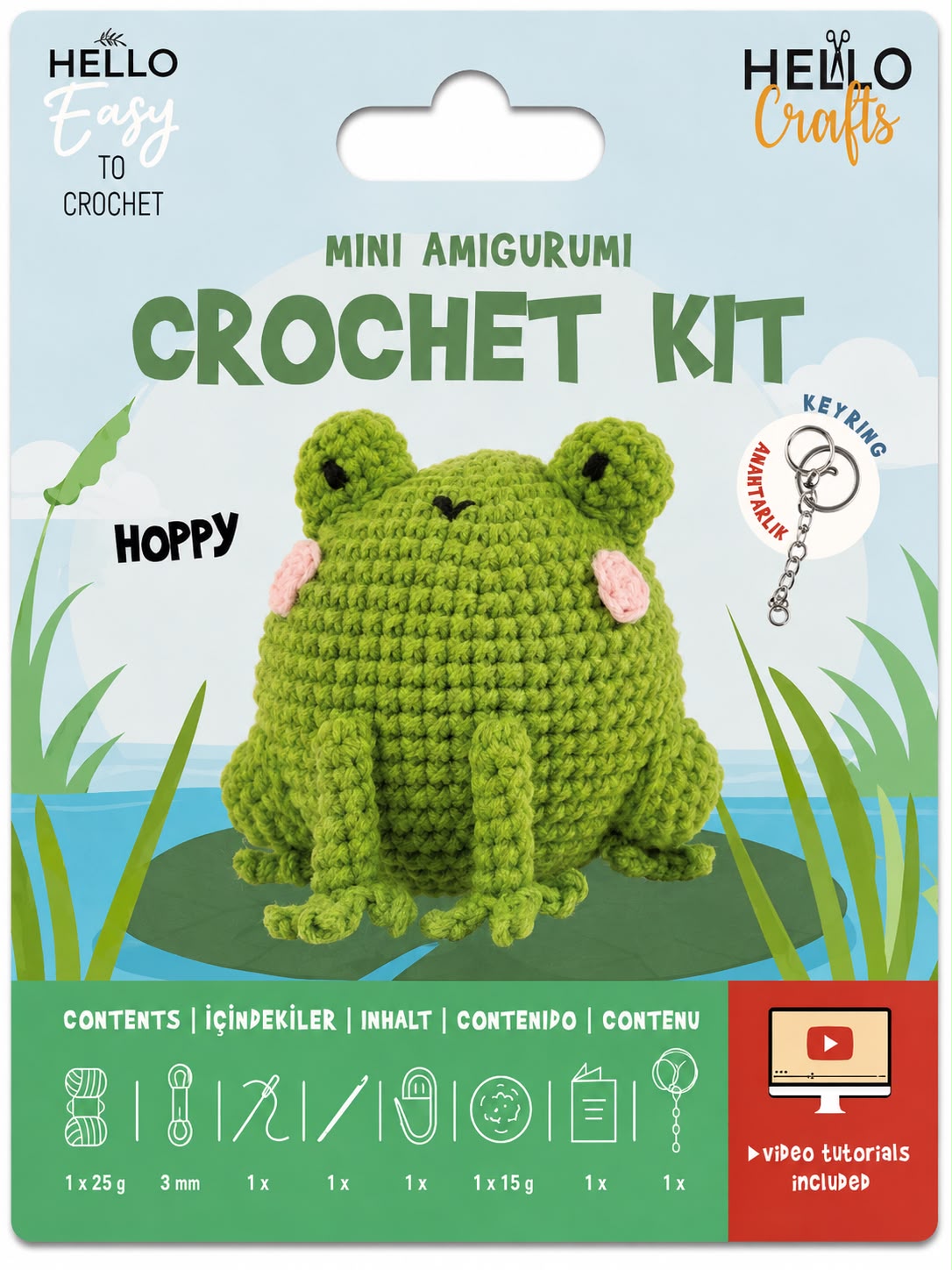 H.CRAFTS TIĞ İŞİ MİNİ AMİGURUMİ KİTİ-HOPPY-2