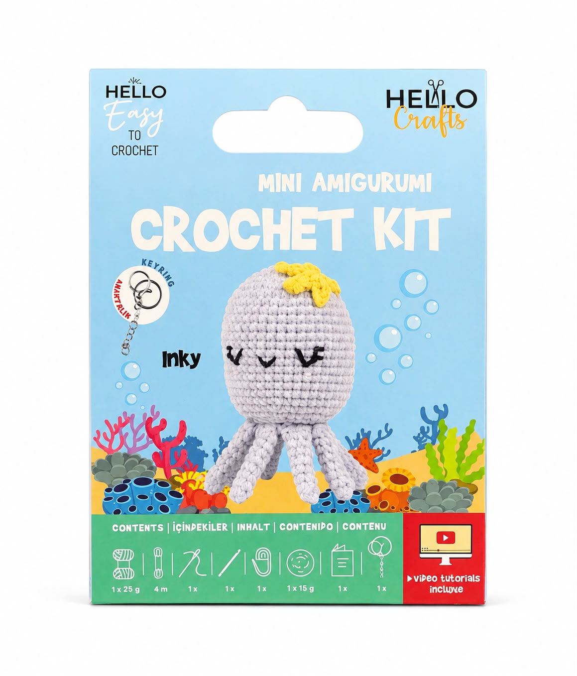 H.CRAFTS TIĞ İŞİ MİNİ AMİGURUMİ KİTİ-INKY-1