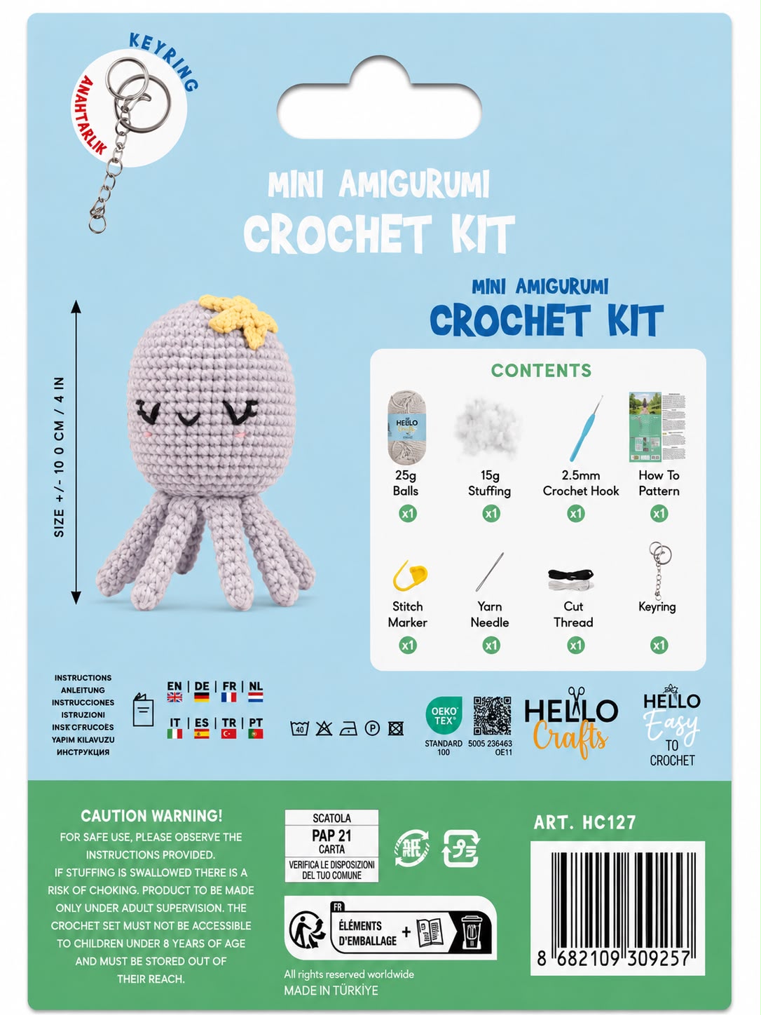 H.CRAFTS TIĞ İŞİ MİNİ AMİGURUMİ KİTİ-INKY-2