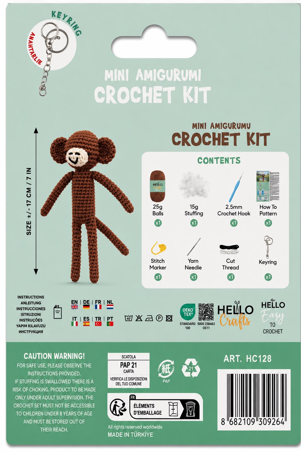 H.CRAFTS TIĞ İŞİ MİNİ AMİGURUMİ KİTİ-MISCHIEF-2