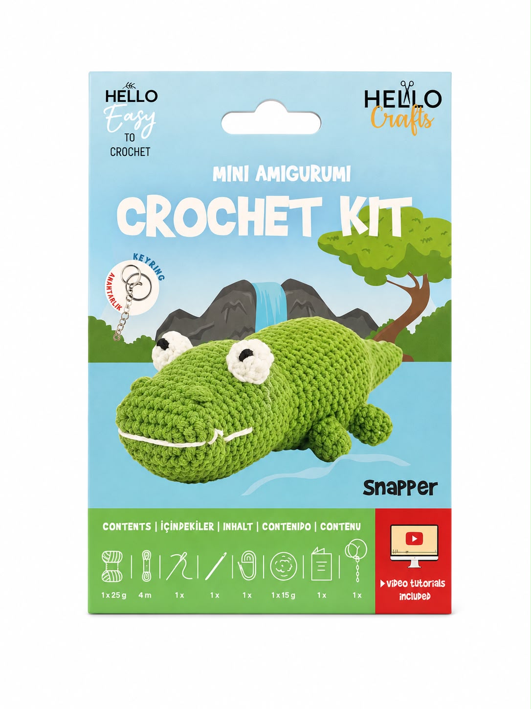 H.CRAFTS TIĞ İŞİ MİNİ AMİGURUMİ KİTİ-SNAPPER-1