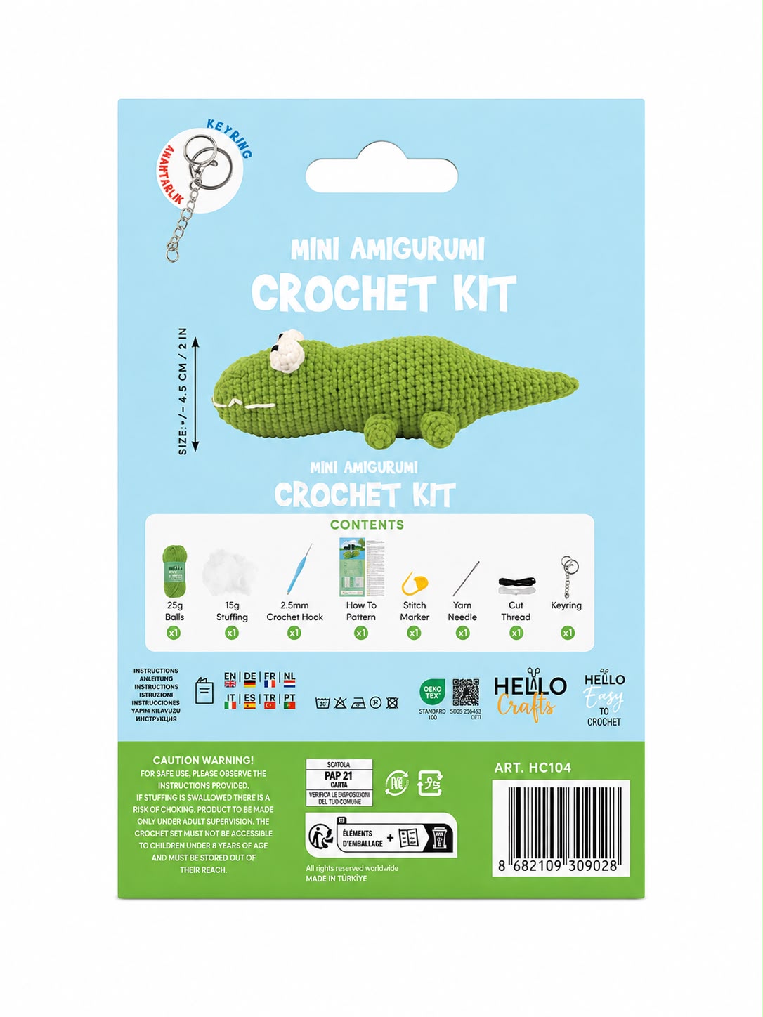 H.CRAFTS TIĞ İŞİ MİNİ AMİGURUMİ KİTİ-SNAPPER-2