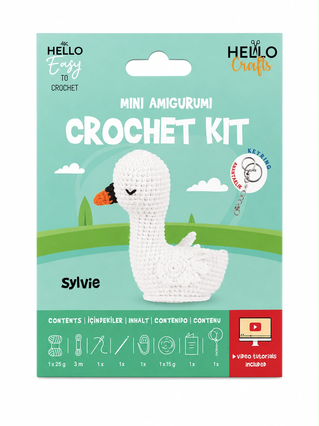 H.CRAFTS TIĞ İŞİ MİNİ AMİGURUMİ KİTİ-SYLVIE-1