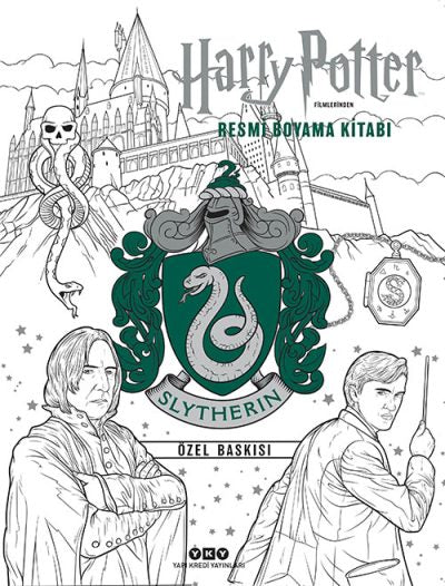 Harry Potter Filmlerinden Resmi Boyama Kitabı Slytherin Özel Baskısı Yapı Kredi Yayınları-1