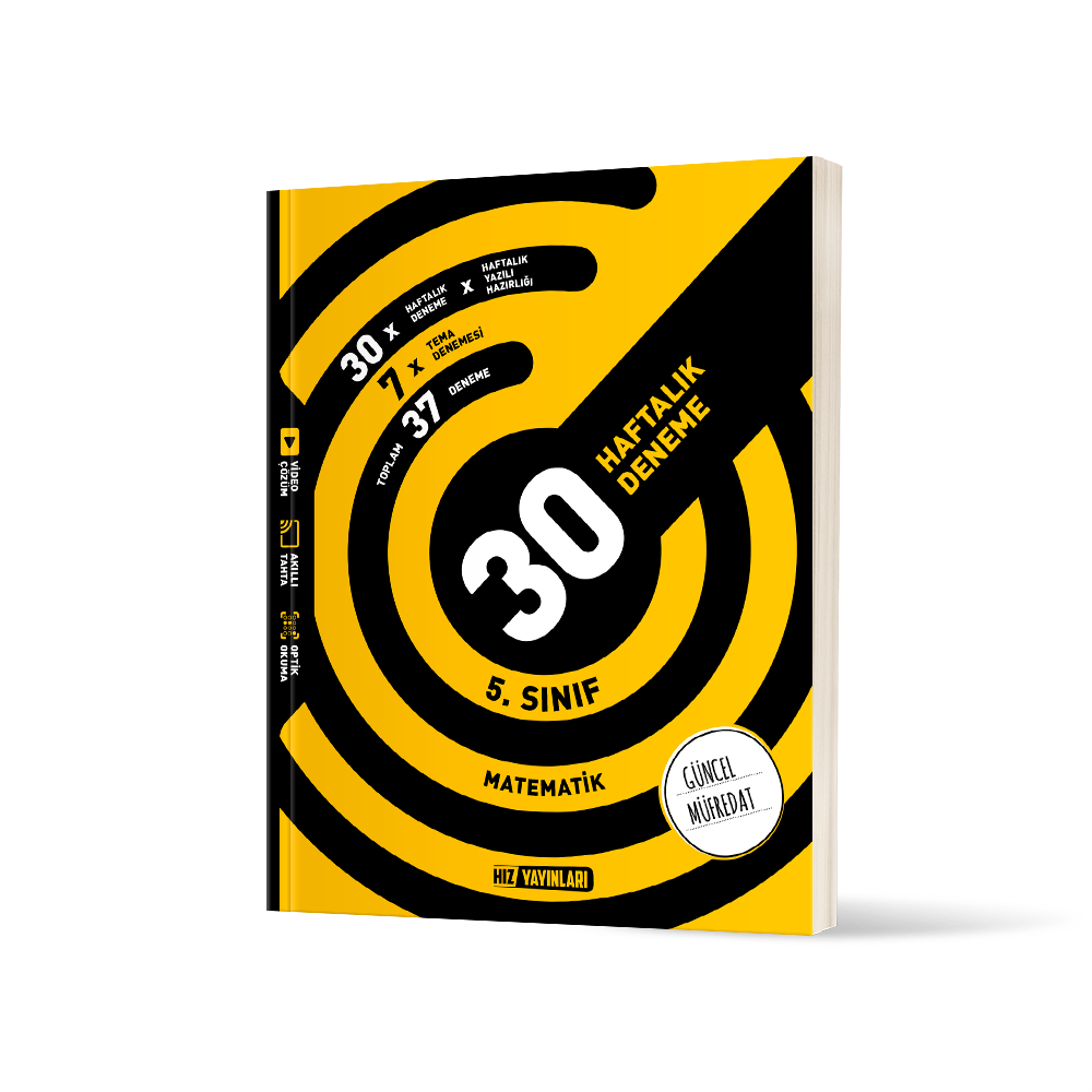 Hız Yayınları 5. Sınıf Matematik 30 Haftalık Deneme-1