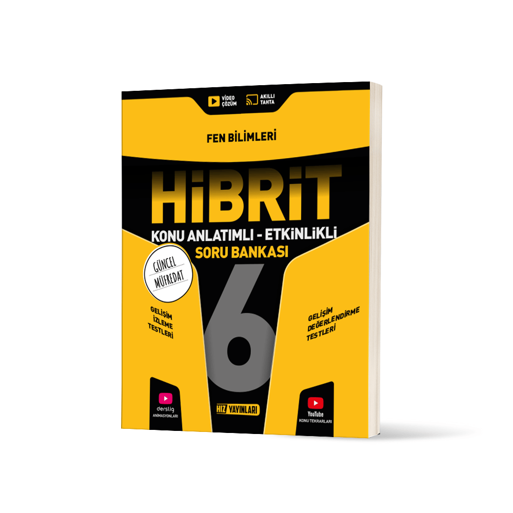 Hız Yayınları 6. Sınıf Hibrit Fen Bilimleri Soru Bankası-1