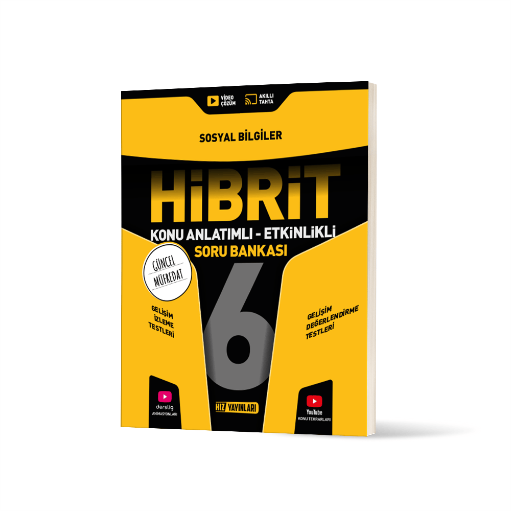 Hız Yayınları 6. Sınıf Hibrit Sosyal Bilgiler Soru Bankası-1