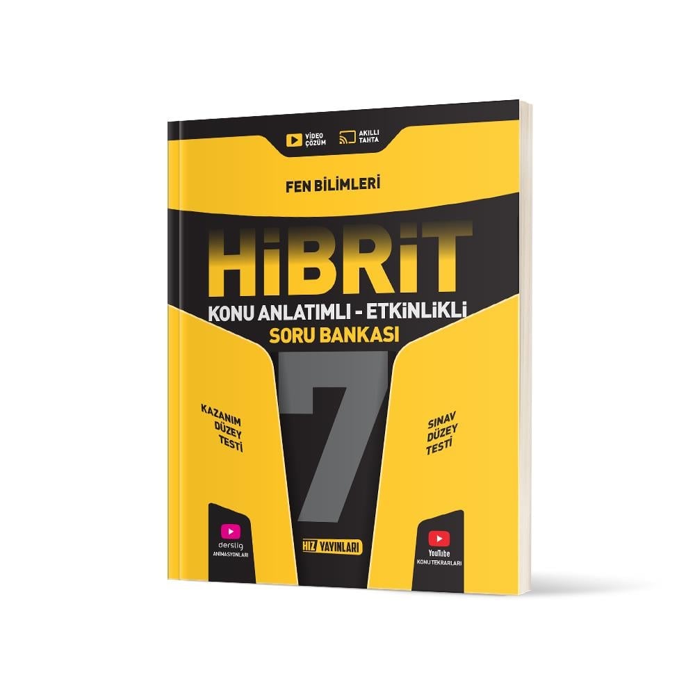 Hız Yayınları 7. Sınıf Fen Bilimleri HİBRİT Konu Anlatımlı Etkinlikli Soru Bankası-1