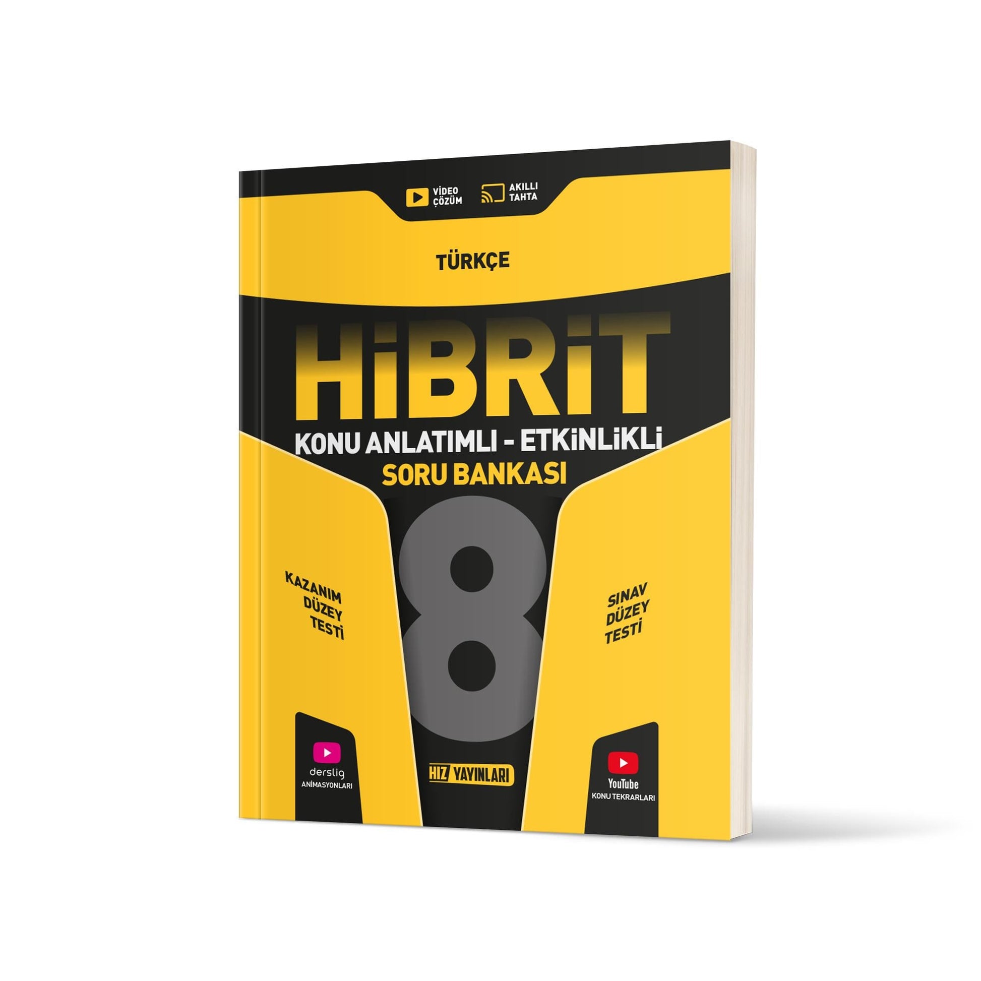 Hız Yayınları 8. Sınıf Hibrit Türkçe Soru Bankası-1