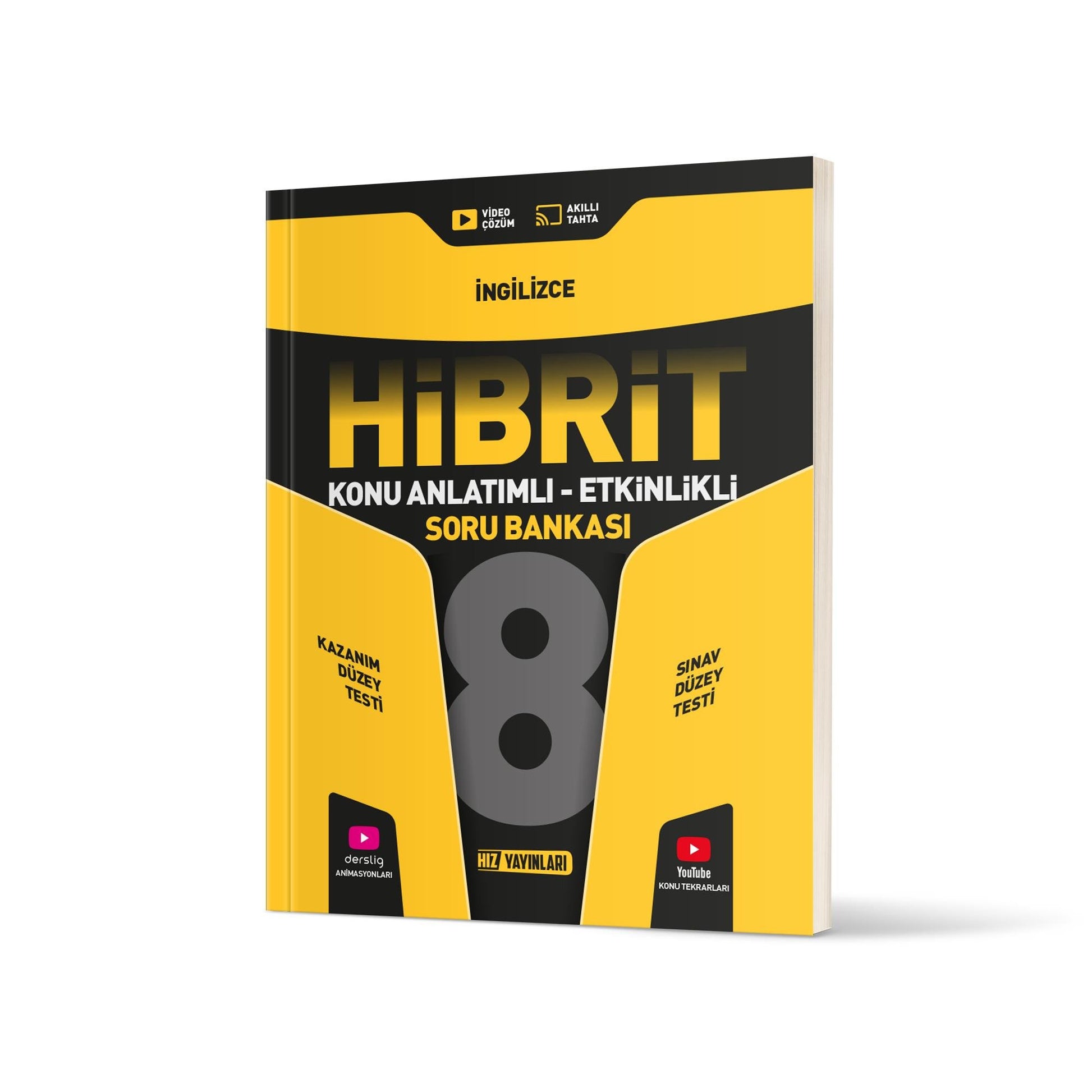Hız Yayınları 8. Sınıf İngilizce HİBRİT Konu Anlatımlı Etkinlikli Soru Bankası-1
