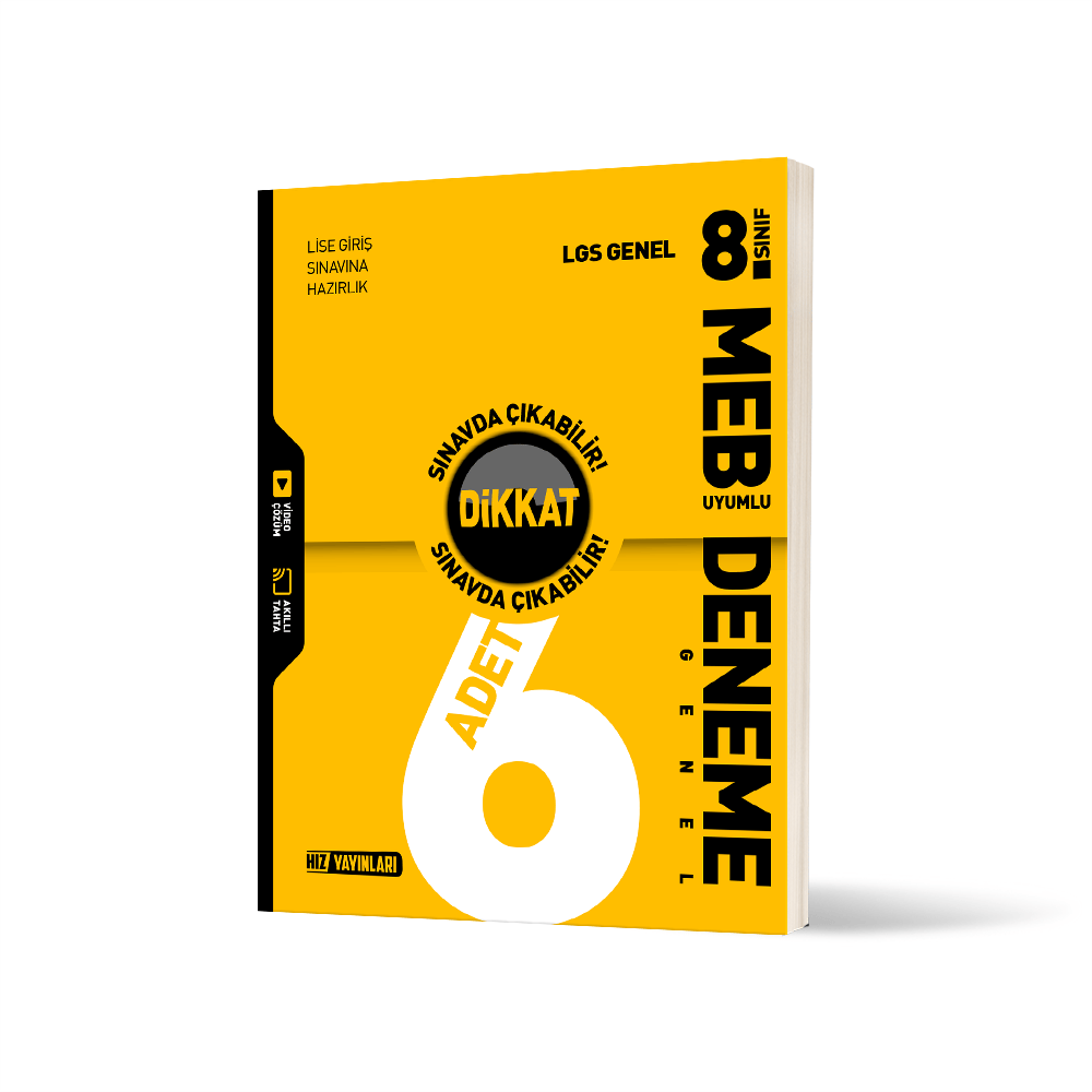 Hız Yayınları 8. Sınıf LGS Genel 6 lı Deneme