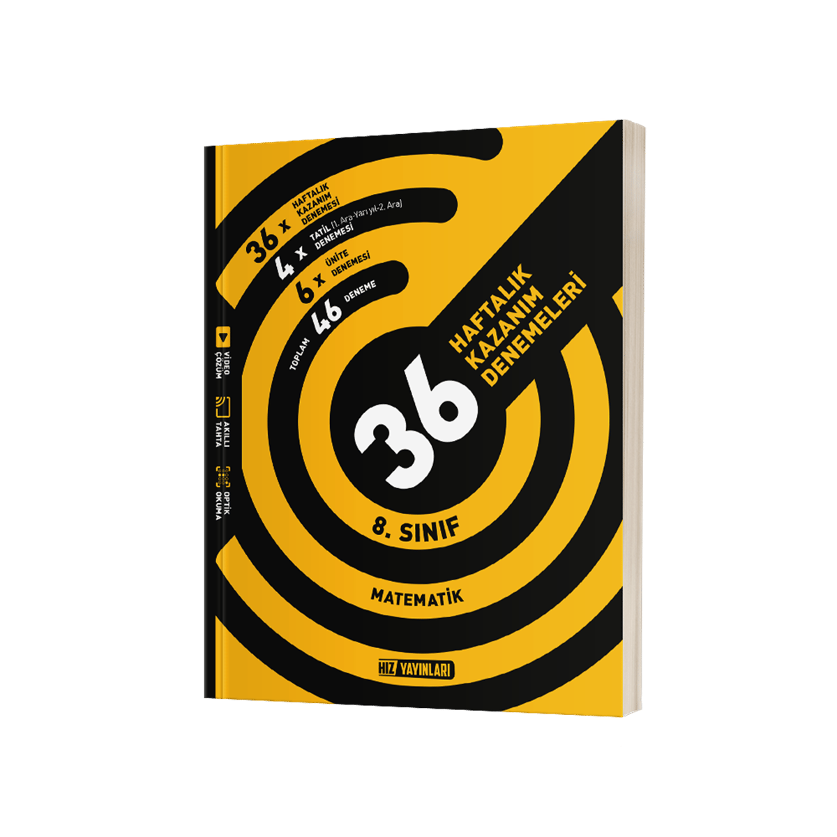 Hız Yayınları 8. Sınıf Matematik 36 Haftalık Kazanım Denemeleri-1