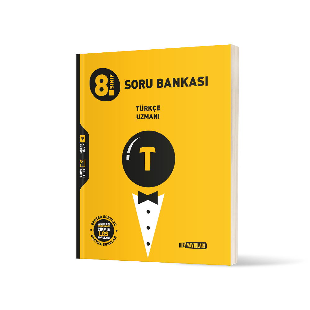 Hız Yayınları 8.Sınıf Türkçe Uzmanı Soru Bankası-1