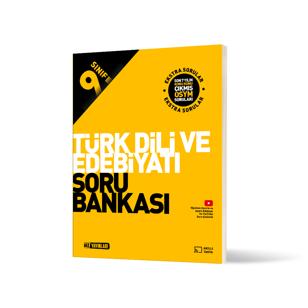 Hız Yayınları 9. Sınıf Türk Dili ve Edebiyatı Soru Bankası-2