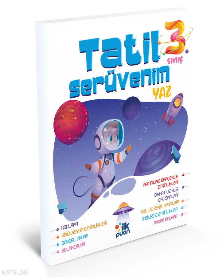 İlk Puan Yayınları 3. Sınıf Tatil Serüvenim Yaz Tatil Kitabı-1