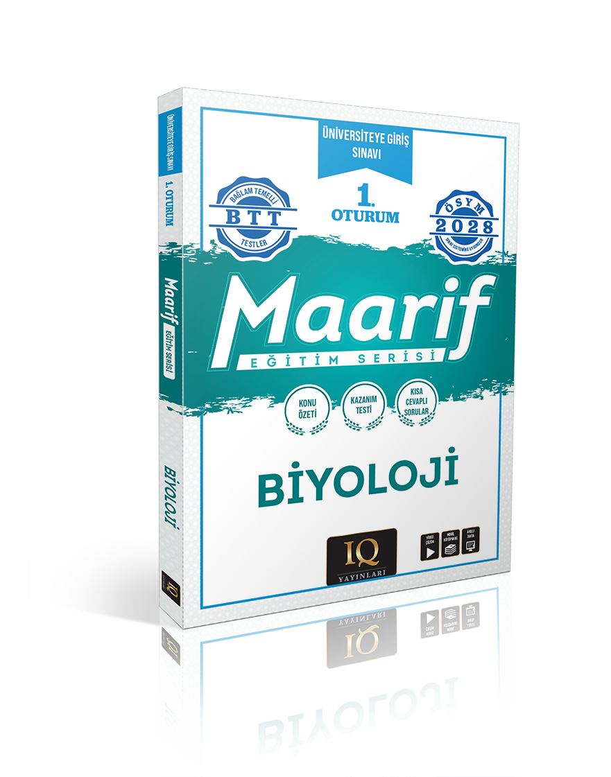 IQ Yayınları 2028 TYT Biyoloji Maarif Eğitim Serisi 1. Oturum-1