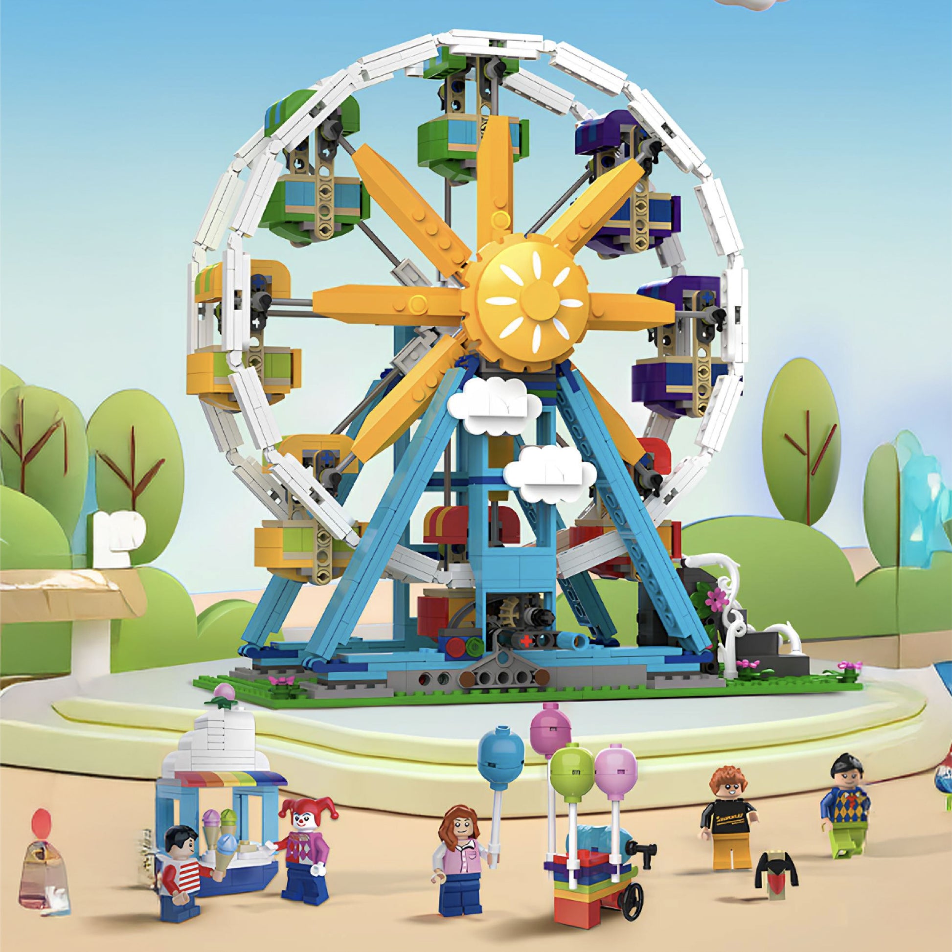 Jaki Lunapark Temalı 1107 Parça Block Oyuncak Jk-2180-6