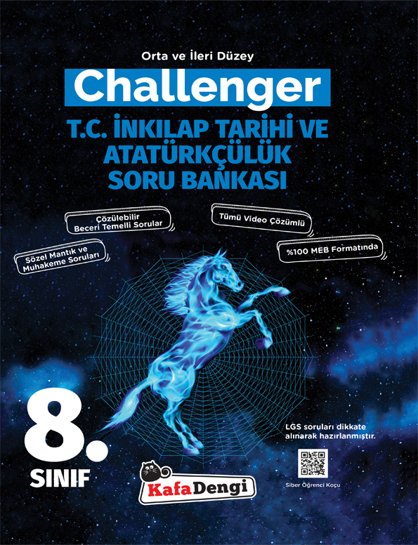 Kafa Dengi Yayınları 8. Sınıf LGS Challenger T.C. İnkılap Tarihi ve Atatürkçülük Soru Bankası-1