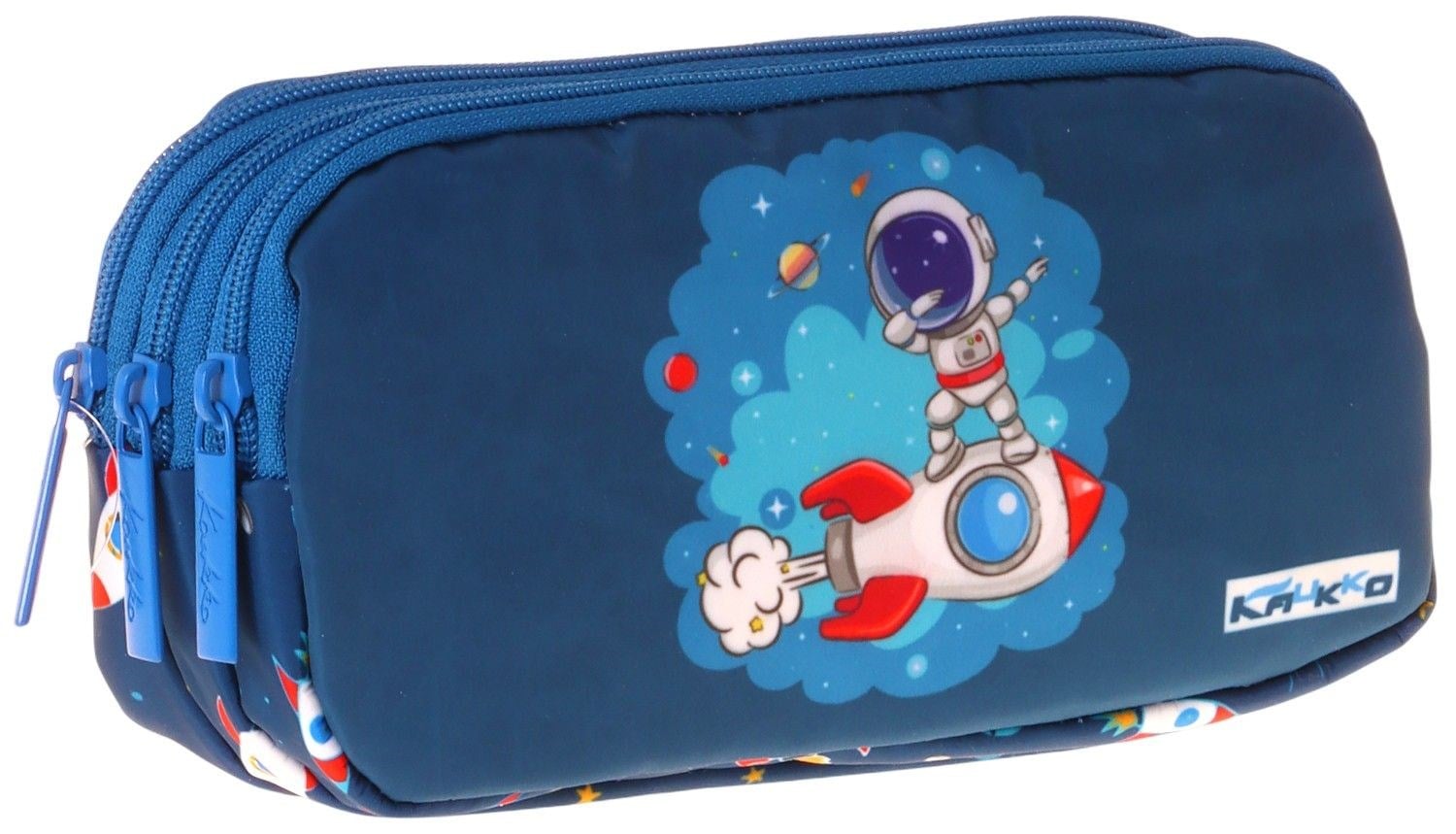Kaukko Kids Astronot Baskılı Lacivert Erkek Çocuk Okul Kalemliği Kalem Çantası - L5366-1