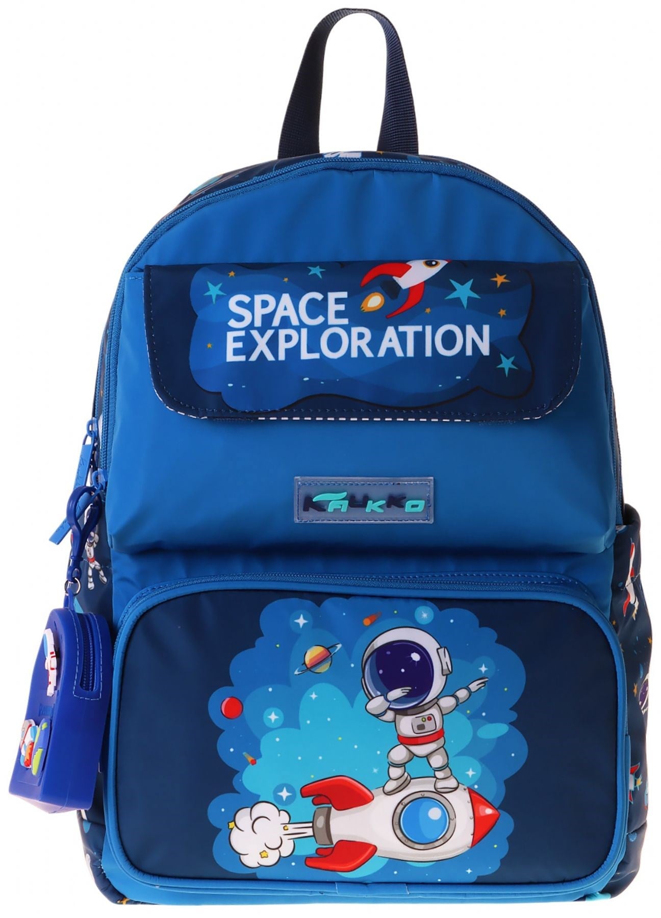 Kaukko Kids Erkek Çocuk Astronot Baskılı Okul Çantası - Lacivert - Space - L5364-1