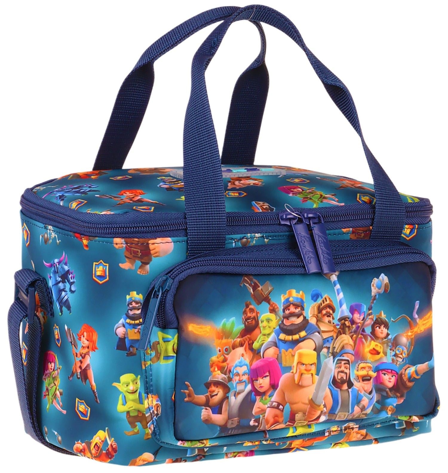 Kaukko Kids İki Bölmeli Thermo Okul Beslenme Çantası - Boom Baskılı Lacivert Renk (Erkek Çocuk) - L5420-3