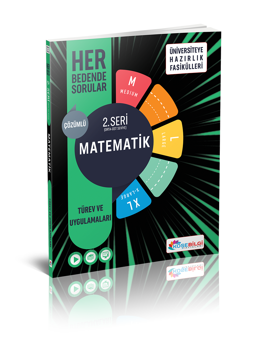 Köşebilgi Yayınları TYT AYT Matematik Türev ve Uygulamaları Her Bedende Sorular 2. Seri