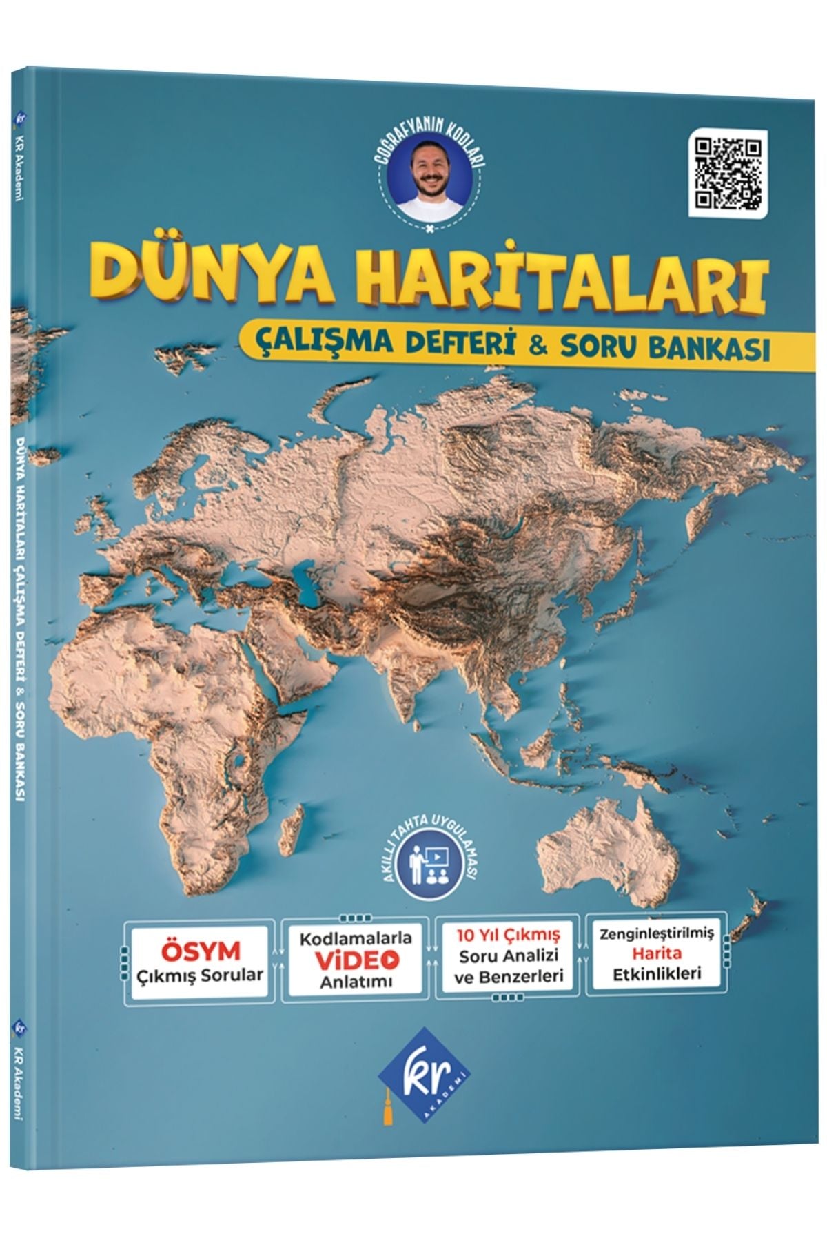 KR Akademi Coğrafyanın Kodları Dünya Haritaları Çalışma Defteri ve Soru Bankası-2